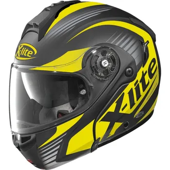 X-lite X-1004 Nordhelle N-Com Flat Black/Yellow Helma na motorku X-lite X-1004 Nordhelle N-Com Flat Black/Yellow