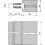 Soler & Palau PPV 03 teleskopický nástavec s tlumičem hluku