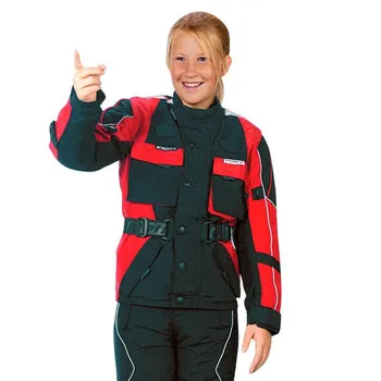 Moto bunda Roleff Taslan Kids červená/černá