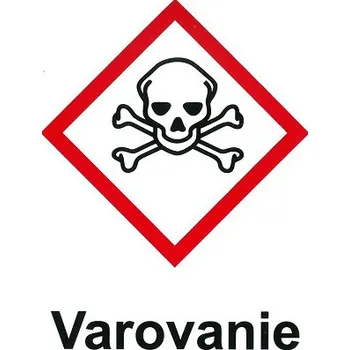 Výstražná páska SK - Varovanie - toxický 105x148mm - samolepka MAGG 120167