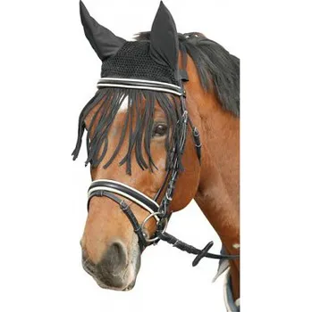 Koňská maska proti hmyzu Čabraka na uši s třásněmi