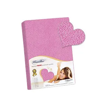 Prostěradlo Prostěradlo froté 110x200 cm růžová