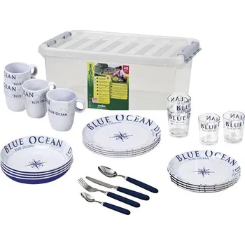 Talíř Jídelní souprava all inclusive Blue Ocean 36 dílů (Jídelní souprava)