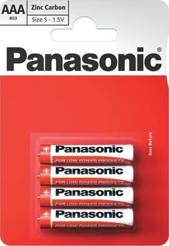 Článková baterie Panasonic Red Zinc AAA 1,5V 4 ks