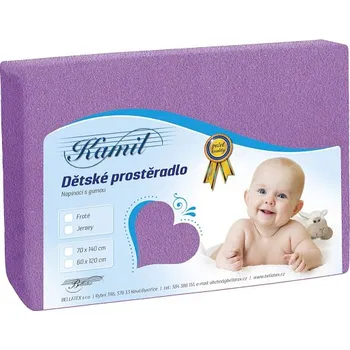 Prostěradlo Prostěradlo froté dětské 70x140 cm sv.fialová