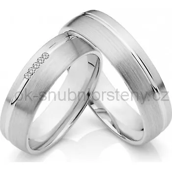 Prsten Stříbrné snubní prsteny ST1033