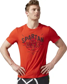 Pánské tričko Reebok Spartan Race Short Sleeve Bi-Blend Tee červené