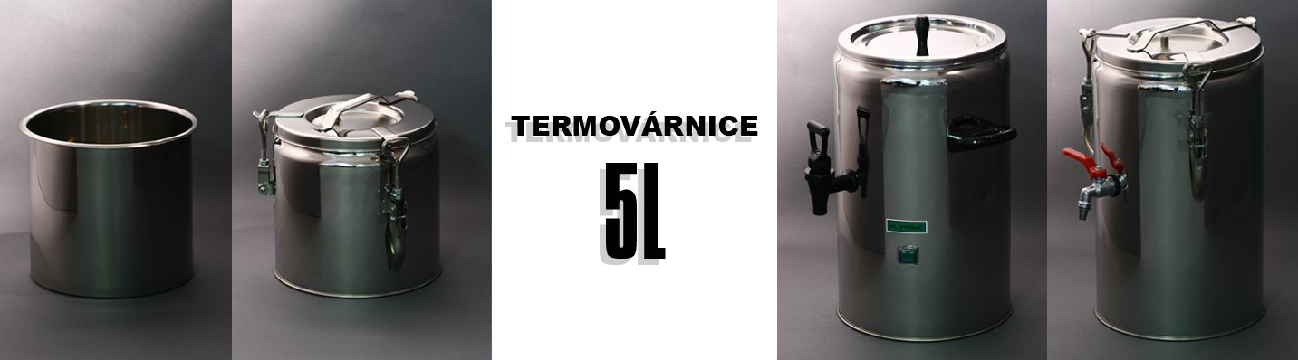 Termovárnice nerezová s výpustí 5 l