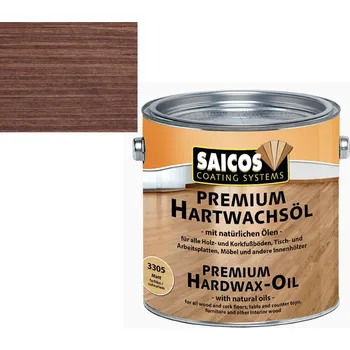 Olej na dřevo Saicos tvrdý voskový olej Premium PALISANDER TRANSPARENTNÍ 3385; 10L + dárek k objednávce nad 1000Kč