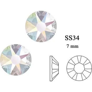 Přípravek na nehty Swarovski Crystal AB SS34 3 ks