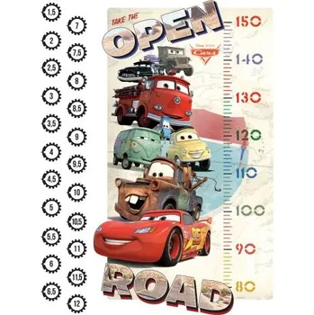 Samolepící dekorace Samolepka na zeď Disney auta 2 McQueen měřítko vzrůstu 65 x 85 cm DK 894