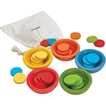 Dřevěná hračka Plan Toys Třídící kalíšky