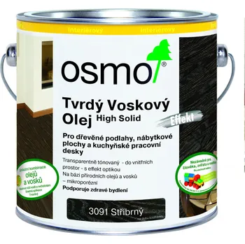 Olej na dřevo OSMO Tvrdý voskový olej efekt 3091, 3092 (Vnitřní nátěr OSMO)