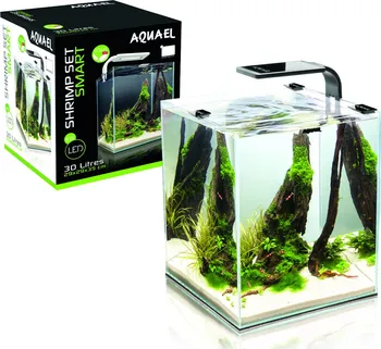 Akvárium Aquael Shrimp Smart LED černé 10 l