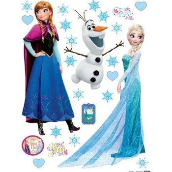 Samolepící dekorace Samolepka na zeď Disney Frozen 65 x 85 cm DK 1797