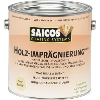 Olej na dřevo Saicos Impregnace dřeva bez biocidů; 2,5L 9000 + dárek k objednávce nad 1000Kč