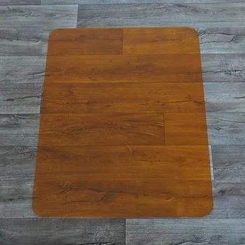 Podložka pod nábytek Oranžová ochranná podložka na hladké povrchy a pod židli FLOMA OCMat Profi - délka 120 cm, šířka 90 cm, výška 0,15 cm