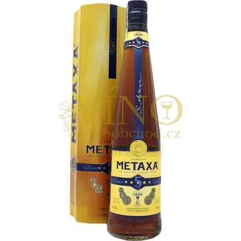 Brandy Metaxa 5* 0.7 l 38% v plechové dóze