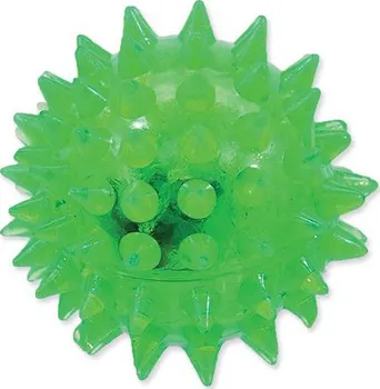 Hračka pro psa Dog Fantasy míček LED zelený 5 cm