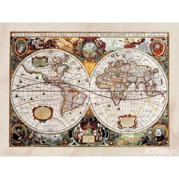 Fototapeta Fototapeta vliesová mapa světa 360 x 270m AG Design FTN XXL 0351 1043