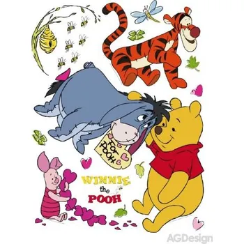 Samolepící dekorace Samolepka na zeď Disney medvídek Pú 65 x 85 cm DK 862