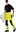 Červa Ticino Výstražné kalhoty reflexní žluté/černé, XL