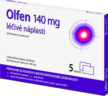 Náplast Olfen 140 mg léčivé náplasti