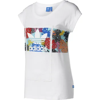Dámské tričko Recenze adidas Rolled Up Tee bílé