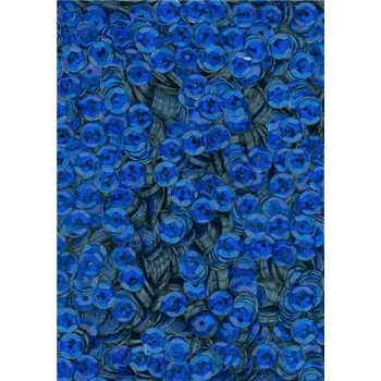 Flitry modré laser - královská modř, navlečené miska 5 mm 6677-184, Baleni 25 g FLITRY 5 MM