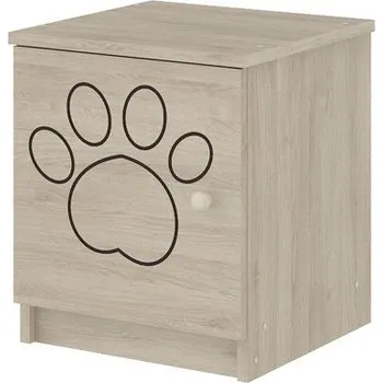 Dětsný nábytek Noční stolek Tlapka - Přírodní