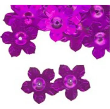 umělá květina Flitry - květina s dírkou 13mm fialová 6778-022, Baleni 500 g FLITRY TVARY