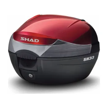 Zavazadlo na motocykl Motokufr SHAD SH33 130.D0B33200+D1B33E209 s plotnou (kufr s barevný krytem víka,doprodej skaldu !)