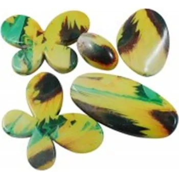 Korálek Korálky plastové s potiskem L2368 , Typ produktu Kytička malá 20 mm L2368