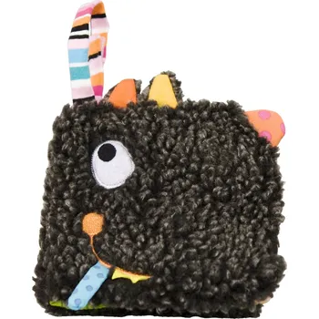 Hračka pro nejmenší Ebulobo Malá látková knížka Hladový vlk