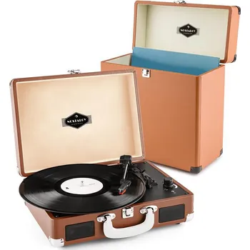 Gramofon Auna Peggy Sue Record Collector Set hnědý