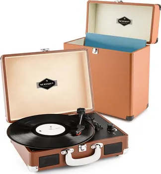 Gramofon Auna Peggy Sue Record Collector Set hnědý