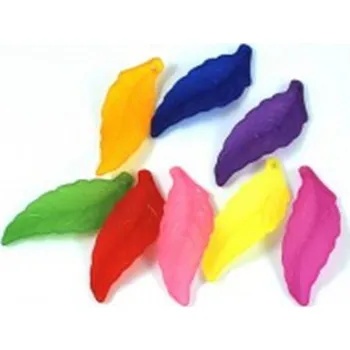 Korálek Korálek, lístek plastový L2395 bal. 10 ks, Barva Světle růžová L2395