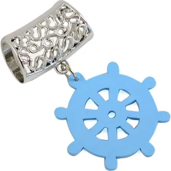 Přívěsek Přívěsek na šálu up100-31 - světle modré kormidlo