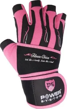 Fitness rukavice Power System Fitness Chica růžové