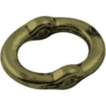 Dětské navlékací korálky Korálek kovový ovál 6 ks L3109 L3109