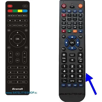 Dálkový ovladač Dálkový ovladač Brandt B3914FHD náhradní
