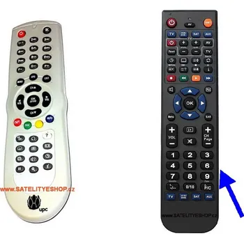 Náhradní dálkový ovladač UPC Handan DVBC CV5000 , CV5500HD , CV-5000 CINX