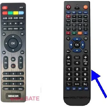 Dálkový ovladač Dálkový ovladač Sencor SLE 40F55M4 náhradní