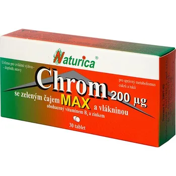 Naturica Chrom Max zelený čaj + vláknina 30 tbl.