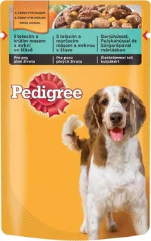 Krmivo pro psa Pedigree Adult kapsička krůta/mrkev 100 g