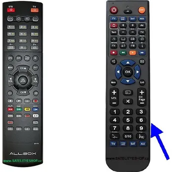Dálkový ovladač Allbox HD3500IR náhradní