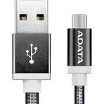 ADATA MicroUSB kabel nylonový 1m černý