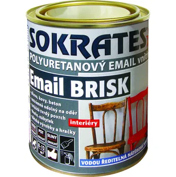 barva na zeď SOKRATES Email BRISK - 2 kg bílá pololesk