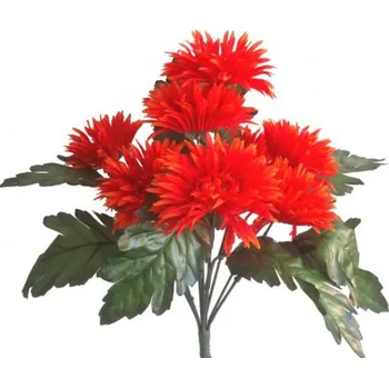 umělá květina Gerbera kytice oranžová 40 cm 100-0047/OR