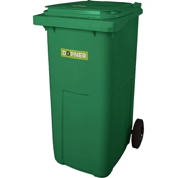 Popelnice Plastová popelnice DOPNER 240 l - zelená